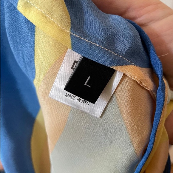 Ilana Kohn Yellow and Blue Midi Dress - Picture 3 of 6